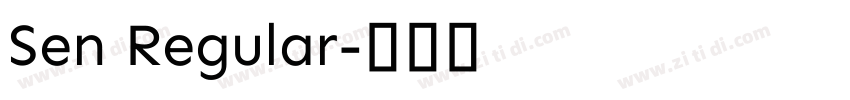 Sen Regular字体转换